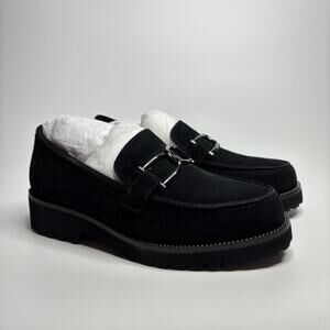 Vaneli Zack Waterproof Suede Bit Loafers in Black